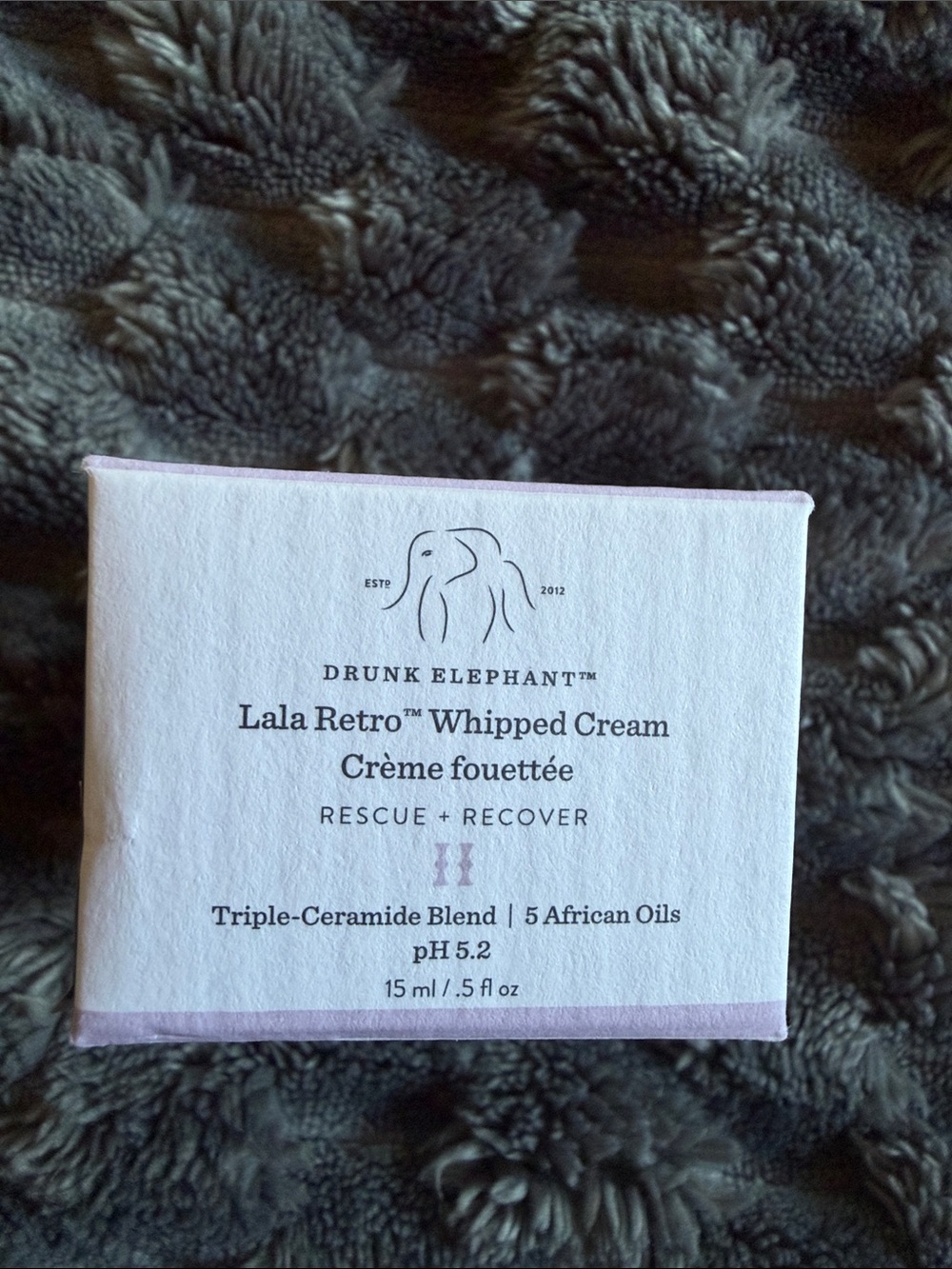 Drunk Elephant Lala Retro Whipped Cream - Light Pink and Lavender Trim